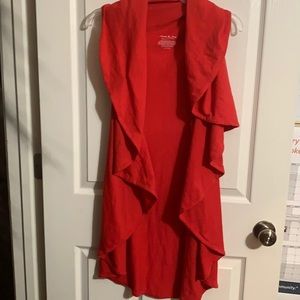 Anna & Ava Long Red Vest